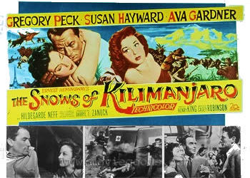 The Snows of Kilimanjaro 1952 Gregory Peck, Ava Gardner, Susan Hayward