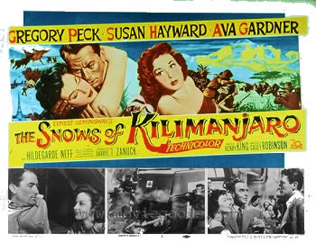 The Snows of Kilimanjaro 1952 Gregory Peck, Ava Gardner, Susan Hayward