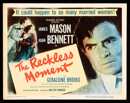 The Reckless Moment (1949) Joan Bennett, James Mason – Film Noir Full Movie
